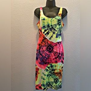 New : Vibrant colors fitted dress